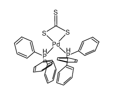 Pd(PPh3)2(trithiocarbonato) Structure