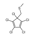 5-(methylthiomethyl)pentachlorocyclopentadiene Structure