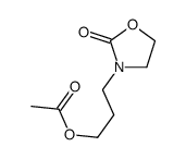 3-(3-Hydroxypropyl)-2-oxazolidinone Acetate Structure