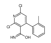 2,6-dichloro-4-(2-methylphenyl)pyridine-3-carboxamide Structure