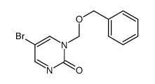 5-bromo-1-(phenylmethoxymethyl)pyrimidin-2-one Structure