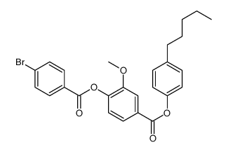 (4-pentylphenyl) 4-(4-bromobenzoyl)oxy-3-methoxybenzoate Structure