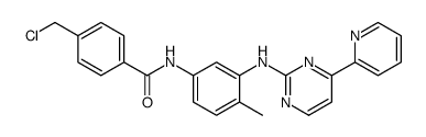 Benzamide, 4-(chloromethyl)-N-[4-methyl-3-[[4-(2-pyridinyl)-2-pyrimidinyl]amino]phenyl]结构式