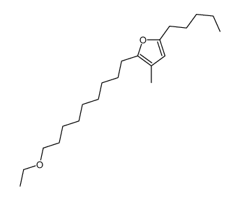 2-(9-ethoxynonyl)-3-methyl-5-pentylfuran结构式