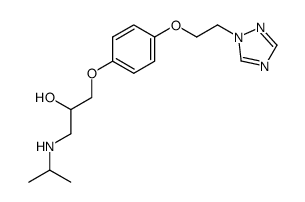 1-isopropylamino-3-[4-[2-(1H-1,2,4-triazol-1-yl)ethoxy]phenoxy]-2-propanol Structure