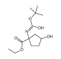 ethyl 3-hydroxy-1-[(2-methylpropan-2-yl)oxycarbonylamino]cyclopentane-1-carboxylate图片