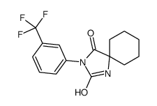 3-[3-(trifluoromethyl)phenyl]-1,3-diazaspiro[4.5]decane-2,4-dione结构式