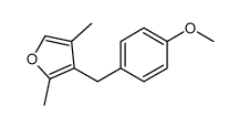 3-[(4-methoxyphenyl)methyl]-2,4-dimethylfuran结构式