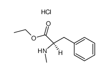 N-methyl-D-phenylalanine ethyl ester; hydrochloride结构式