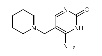 6-amino-5-(piperidin-1-ylmethyl)-1H-pyrimidin-2-one structure