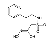 N-hydroxy-2-(2-pyridin-2-ylethylsulfamoyl)acetamide结构式