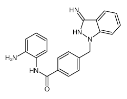 4-[(3-aminoindazol-1-yl)methyl]-N-(2-aminophenyl)benzamide结构式