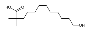 12-hydroxy-2,2-dimethyldodecanoic acid Structure