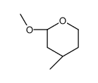 (2R,4S)-2-methoxy-4-methyloxane结构式