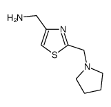 C-(2-Pyrrolidin-1-ylmethyl-thiazol-4-yl)-methylamine Structure