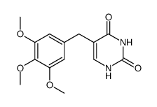 5-[(3,4,5-Trimethoxyphenyl)methyl]-2,4(1H,3H)-pyrimidinedione结构式