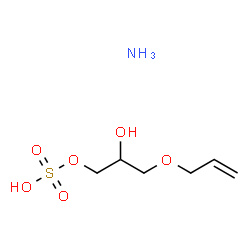 ammonium 3-(allyloxy)-2-hydroxypropyl sulphate Structure