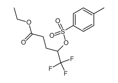 ethyl 5,5,5-trifluoro-4-(tosyloxy)pentanoate结构式