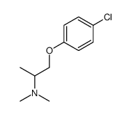 1-(4-chlorophenoxy)-N,N-dimethylpropan-2-amine结构式