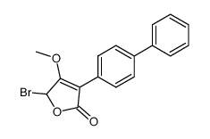 3-Biphenyl-4-yl-5-bromo-4-methoxy-5H-furan-2-one结构式