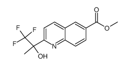 methyl 2-(2,2,2-trifluoro-1-hydroxy-1-methylethyl)quinoline-6-carboxylate Structure