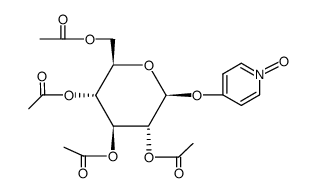 4-Hydroxy-pyridin-N-oxyd-tetraacetyl-β-D-glucosid结构式