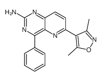 4-phenyl-6-(3,5-dimethylisoxazol-4-yl)pyrido[3,2-d]pyrimidin-2-ylamine结构式