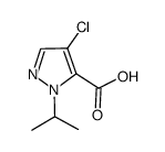 4-chloro-1-(1-methylethyl)-1H-pyrazole-5-carboxylic acid structure