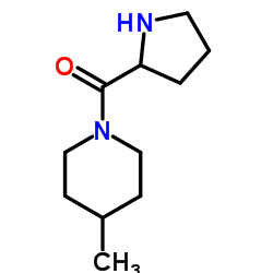 (4-METHYL-PIPERIDIN-1-YL)-PYRROLIDIN-2-YL-METHANONE结构式