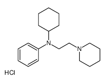 N-cyclohexyl-N-(2-piperidin-1-ylethyl)aniline,hydrochloride Structure