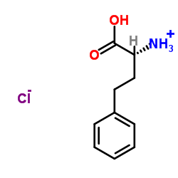 (1R)-1-Carboxy-3-phenyl-1-propanaminium chloride structure