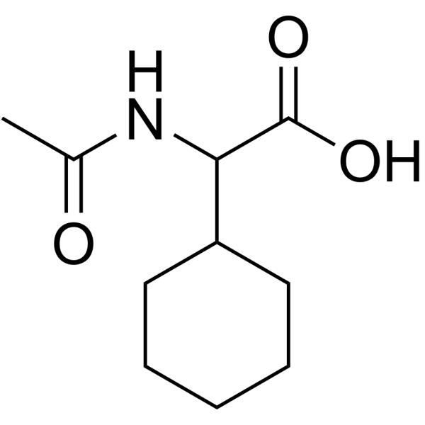 N-乙酰基-DL-环己基甘氨酸结构式