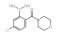 5-Chloro-2-(morpholine-4-carbonyl)phenylboronic acid structure