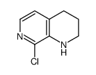 8-Chloro-1,2,3,4-tetrahydro-[1,7]naphthyridine结构式