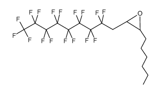 2-(2,2,3,3,4,4,5,5,6,6,7,7,8,8,9,9,9-Heptadecafluoro-nonyl)-3-hexyl-oxirane结构式