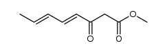 4E,6E methyl 3-oxoocta-4,6-dienoate结构式