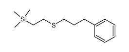 3-phenylpropyl 2-(trimethylsilyl)ethyl sulfide Structure