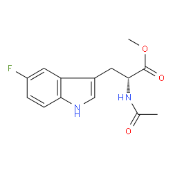 (R)-N-Acetyl-5-Fluoro-Trp-OMe Structure