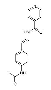 isonicotinic acid-(4-acetylamino-benzylidenehydrazide) Structure