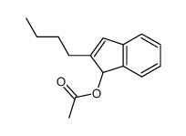 2-butyl-1H-inden-1-yl acetate结构式