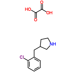 3-(2-CHLOROBENZYL)PYRROLIDINE OXALATE结构式