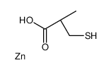 (2R)-2-methyl-3-sulfanylpropanoic acid,zinc结构式