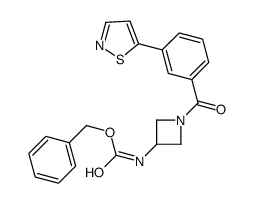 benzyl N-[1-[3-(1,2-thiazol-5-yl)benzoyl]azetidin-3-yl]carbamate Structure