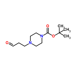 tert-butyl 4-(3-oxopropyl)piperazine-1-carboxylate Structure