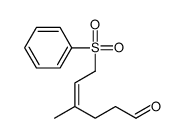 6-(benzenesulfonyl)-4-methylhex-4-enal Structure