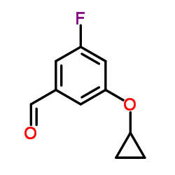 3-(Cyclopropyloxy)-5-fluorobenzaldehyde Structure