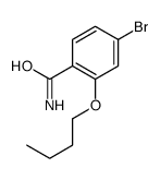 4-溴-2-丁氧基苯甲酰胺结构式