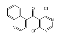 (4,6-Dichloropyrimidin-5-yl)(quinolin-4-yl)methanone结构式