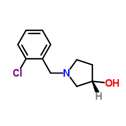 (3S)-1-(2-Chlorobenzyl)-3-pyrrolidinol结构式