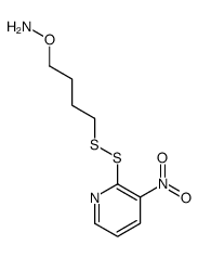 1-(aminooxy)-4-((3-nitro-2-pyridyl)dithio)butane structure